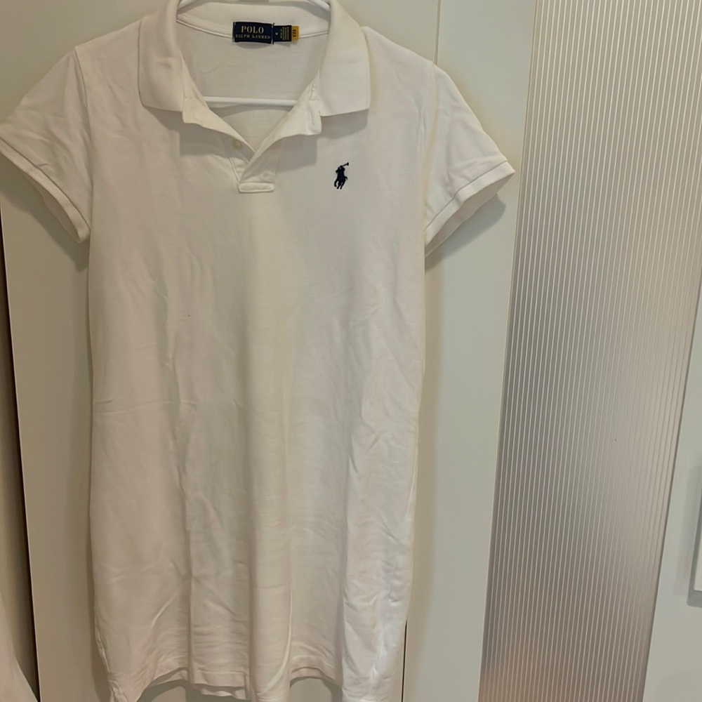 White Polo Dress, Ralph Lauren, size: M